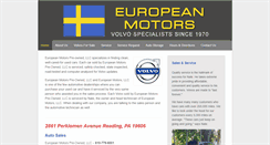 Desktop Screenshot of europeanmotorsvolvo.com